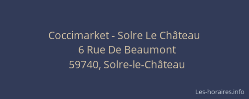 Coccimarket - Solre Le Château