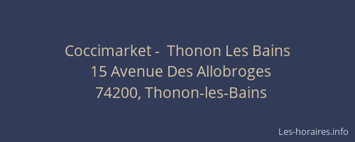 Coccimarket -  Thonon Les Bains