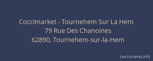 Coccimarket - Tournehem Sur La Hem