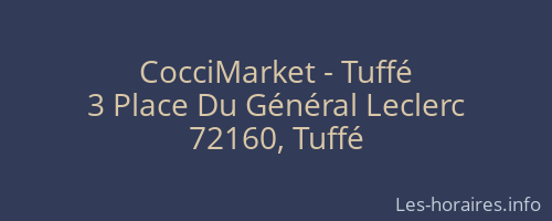 CocciMarket - Tuffé