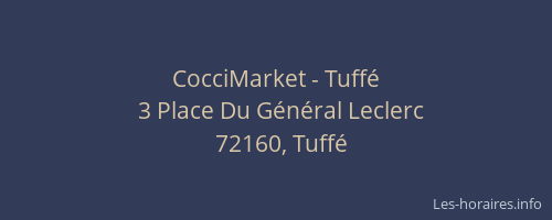 CocciMarket - Tuffé