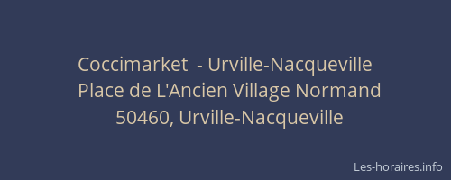 Coccimarket  - Urville-Nacqueville