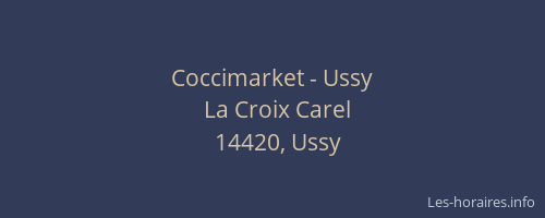 Coccimarket - Ussy