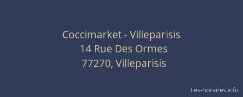 Coccimarket - Villeparisis