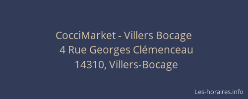 CocciMarket - Villers Bocage