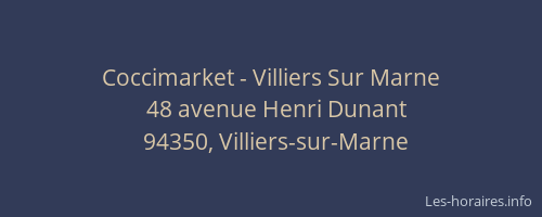 Coccimarket - Villiers Sur Marne