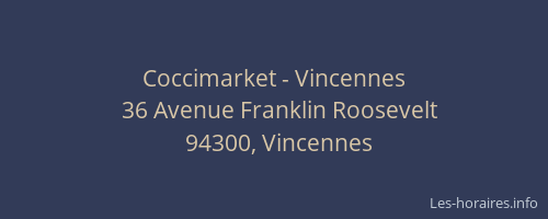 Coccimarket - Vincennes