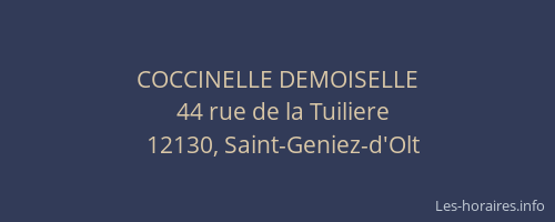 COCCINELLE DEMOISELLE