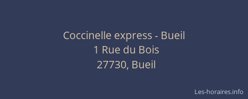 Coccinelle express - Bueil