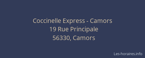 Coccinelle Express - Camors