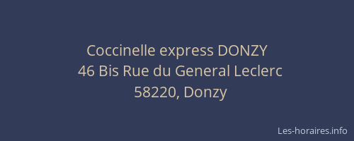 Coccinelle express DONZY