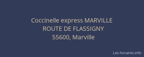 Coccinelle express MARVILLE