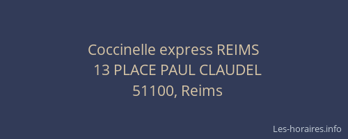 Coccinelle express REIMS