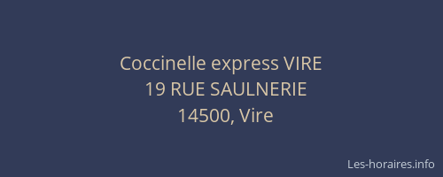 Coccinelle express VIRE