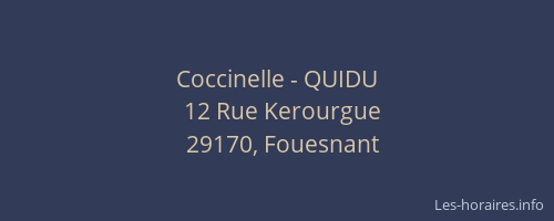 Coccinelle - QUIDU