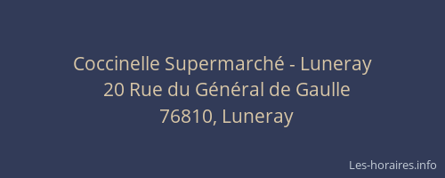 Coccinelle Supermarché - Luneray
