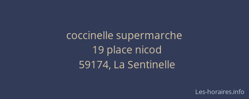 coccinelle supermarche
