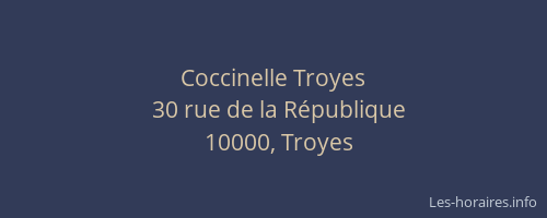 Coccinelle Troyes