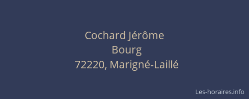 Cochard J&eacute;r&ocirc;me