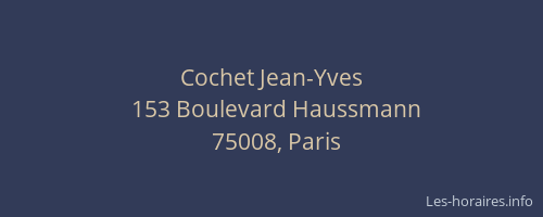 Cochet Jean-Yves