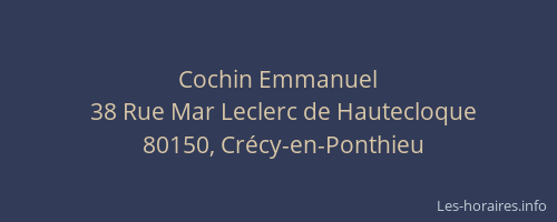 Cochin Emmanuel