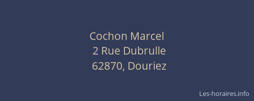 Cochon Marcel