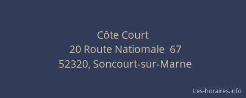 Côte Court