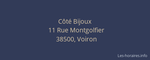 Côté Bijoux