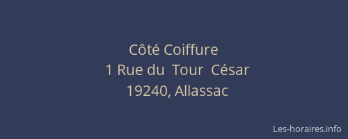 C&ocirc;t&eacute; Coiffure