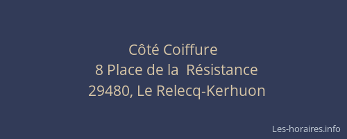 C&ocirc;t&eacute; Coiffure