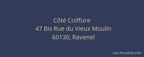 C&ocirc;t&eacute; Coiffure