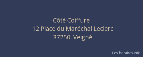 C&ocirc;t&eacute; Coiffure