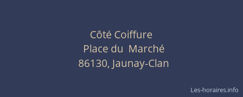 C&ocirc;t&eacute; Coiffure