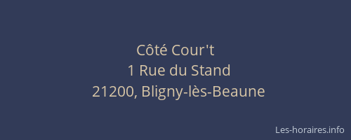 Côté Cour't