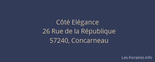 Côté Elégance