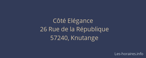 Côté Elégance