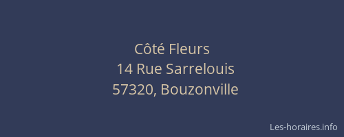 C&ocirc;t&eacute; Fleurs