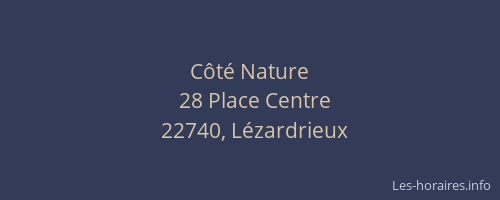 C&ocirc;t&eacute; Nature