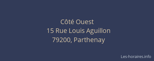 C&ocirc;t&eacute; Ouest