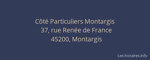 Côté Particuliers Montargis