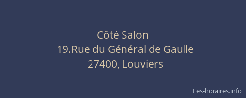 C&ocirc;t&eacute; Salon