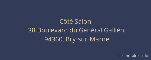 C&ocirc;t&eacute; Salon