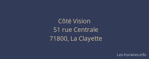 C&ocirc;t&eacute; Vision