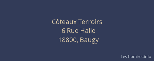 C&ocirc;teaux Terroirs