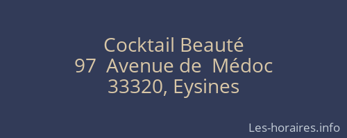 Cocktail Beauté