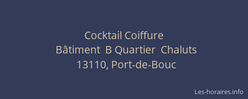 Cocktail Coiffure