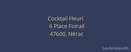 Cocktail Fleuri