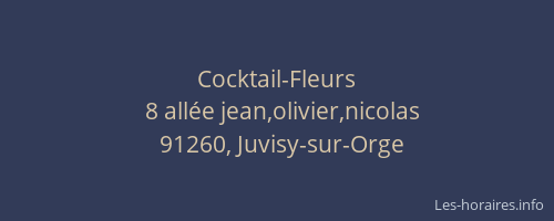 Cocktail-Fleurs