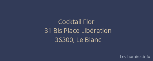 Cocktail Flor