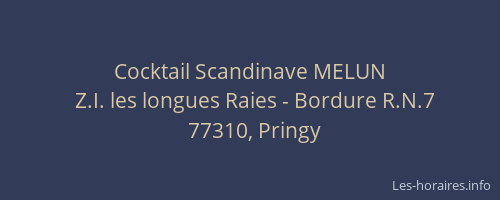 Cocktail Scandinave MELUN